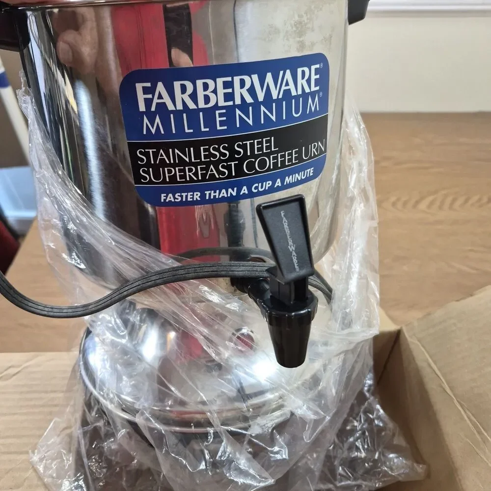 Farberware FSU122 Stainless Steel 10-22 Cup Coffee Urn Percolator New Open Box